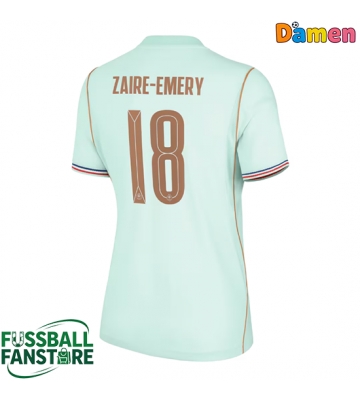 Frankreich Warren Zaire-Emery #18 Replik Auswärtstrikot Damen WM 2026 Kurzarm